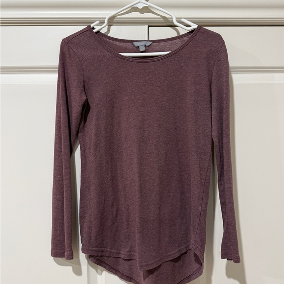 Rubbish Tops - Rubbish mauve long sleeve asymmetrical he